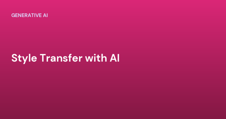 Style Transfer with AI