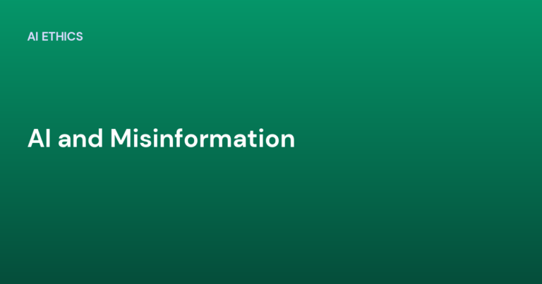 AI and Misinformation