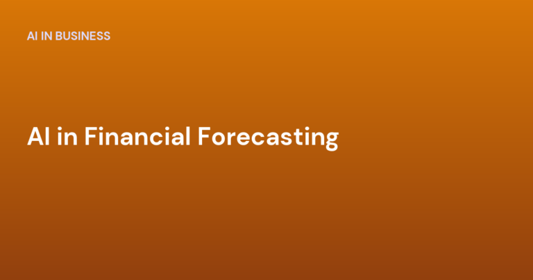 AI in Financial Forecasting