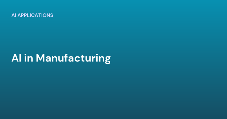 AI in Manufacturing