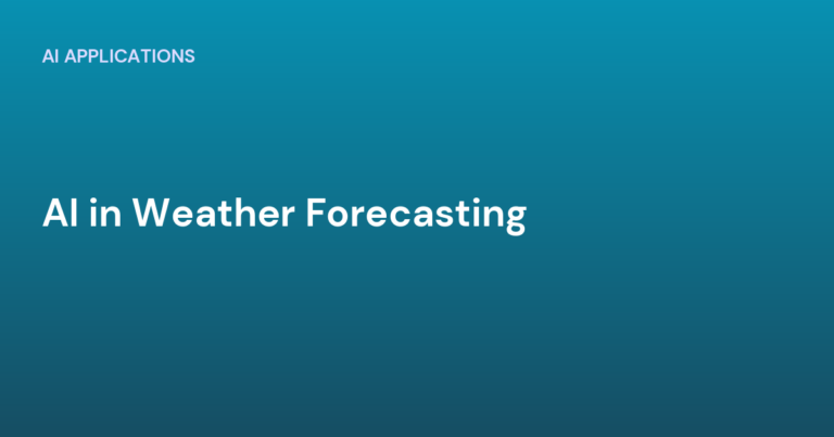 AI in Weather Forecasting