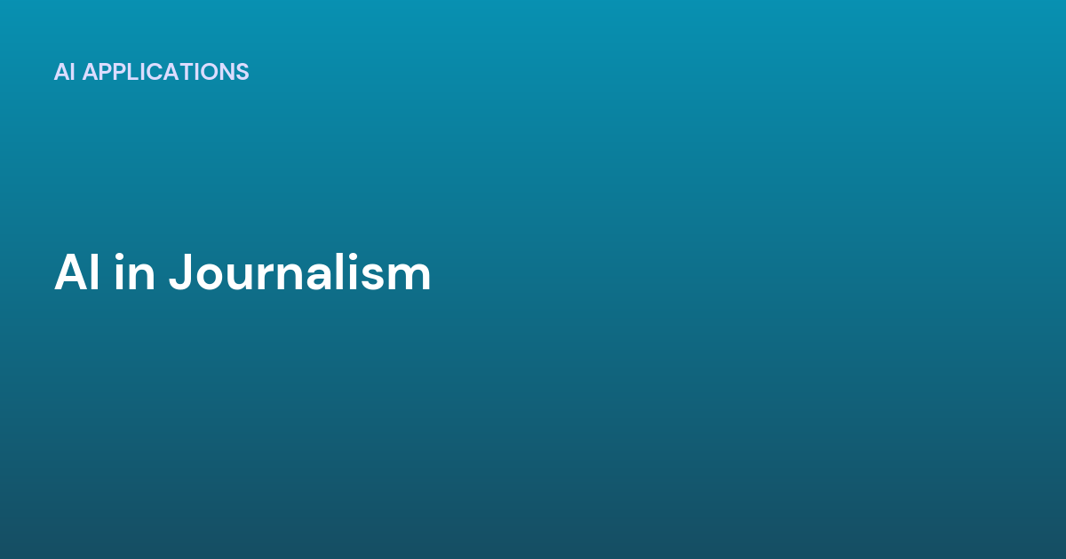 AI in Journalism