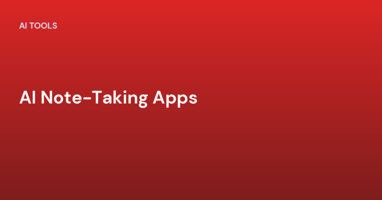 AI Note-Taking Apps