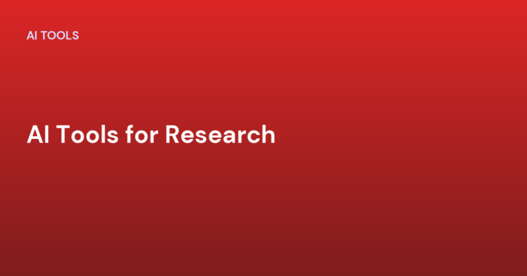 AI Tools for Research