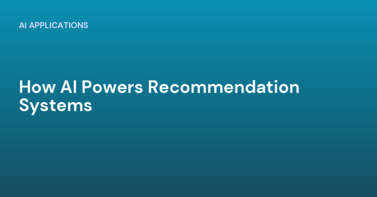 How AI Powers Recommendation Systems