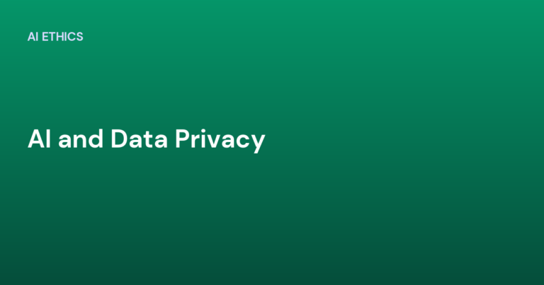 AI and Data Privacy