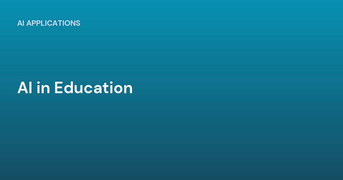 AI in Education