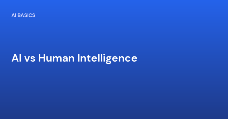 AI vs Human Intelligence