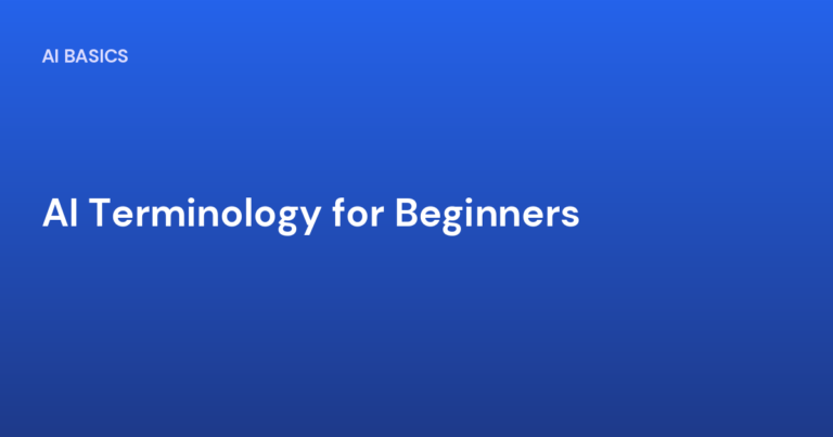 AI Terminology for Beginners